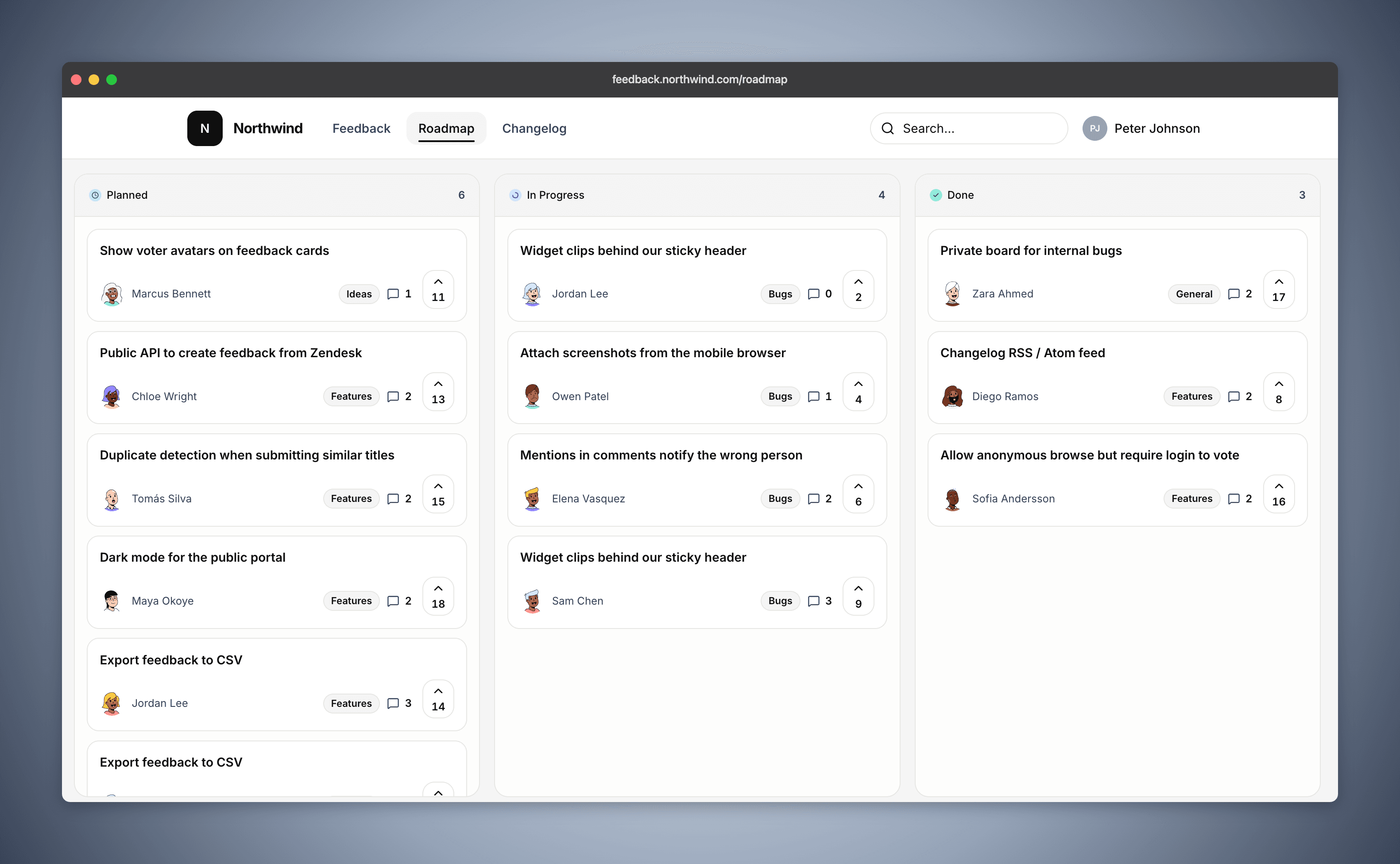 FeatureBoard public roadmap